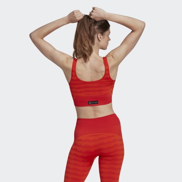 Soutien-gorge Aeroknit à Maintien Léger Adidas Marimekko Orange