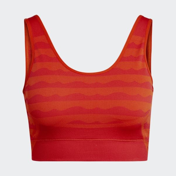 Brassière Aeroknit à Maintien Léger Marimekko Orange Adidas