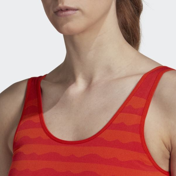 Brassière Aeroknit à Maintien Léger Marimekko Orange Adidas