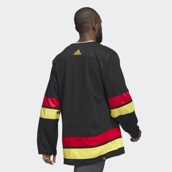 Maillot Troisième Authentique Canucks Noirs Adidas