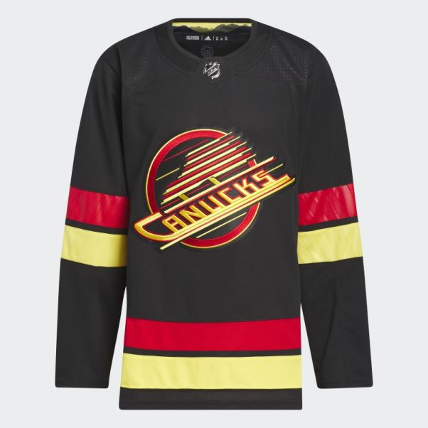 Maillot Troisième Authentique Canucks Noirs Adidas