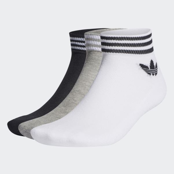 Socquettes Adidas Trèfle Blanches - 3 Paires