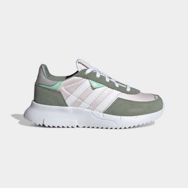 Chaussures Adidas Retropy F2 Vertes Argentées élégantes