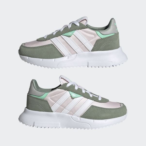 Chaussures Adidas Retropy F2 Vertes Argentées élégantes