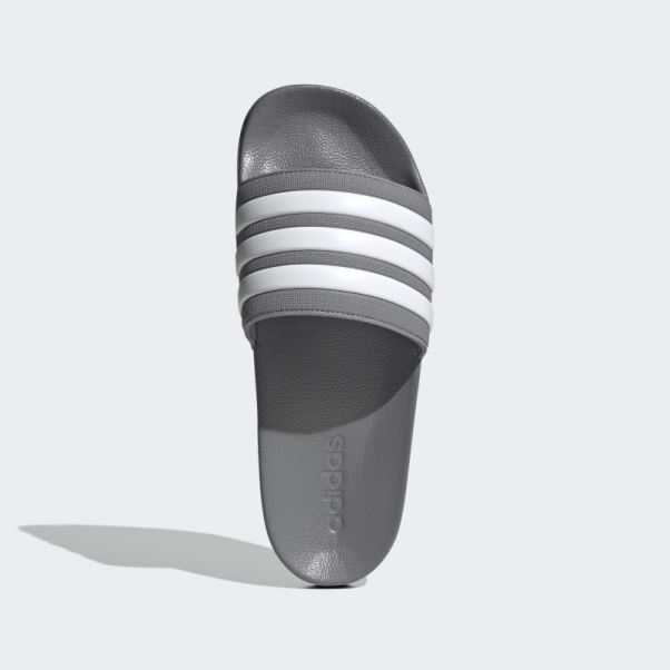 Claquettes De Douche Adidas Adilette Grises
