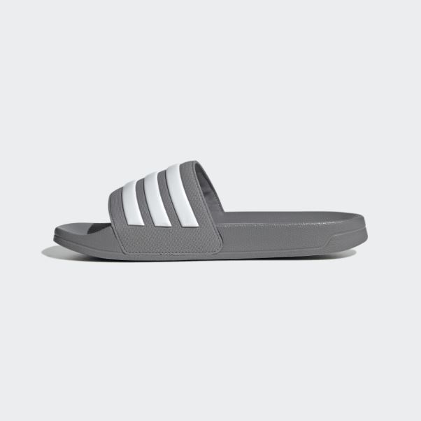 Claquettes De Douche Adidas Adilette Grises