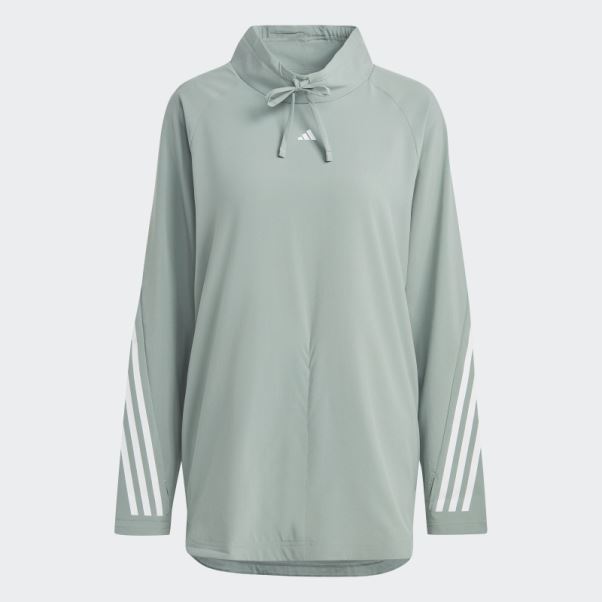 Train Icones Haut Couvrant Adidas Argent Vert