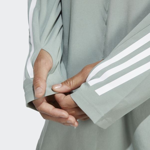 Train Icones Haut Couvrant Adidas Argent Vert