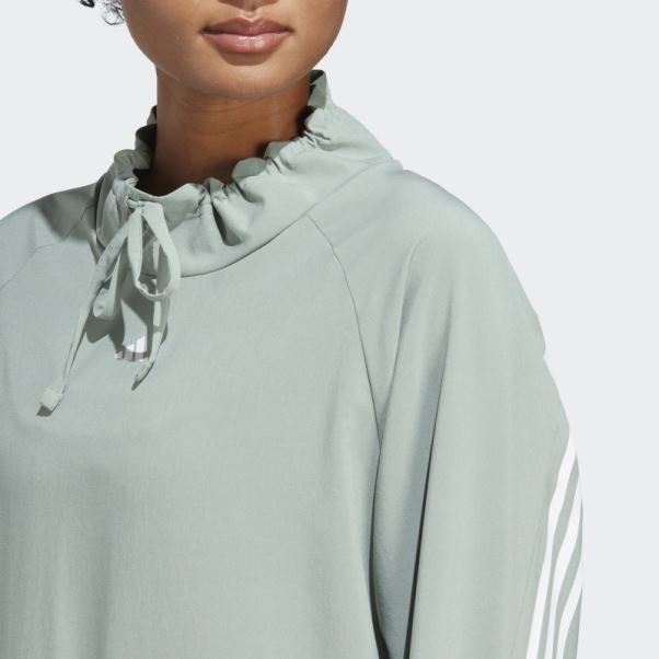 Train Icones Haut Couvrant Adidas Argent Vert