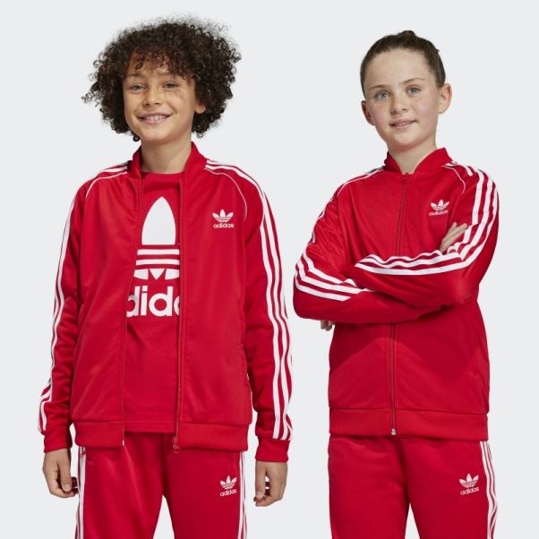Veste De Survêtement Adicolor Sst Scarlet Adidas
