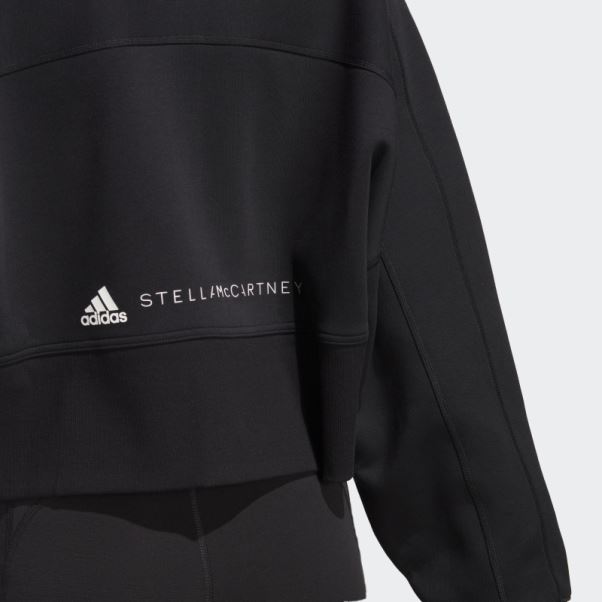 Sweat à Capuche Court Adidas By Stella Mccartney Noir Fashion