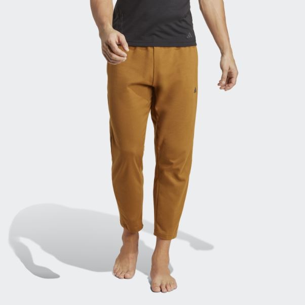 Pantalon D'entraînement De Base De Yoga Adidas Bronze