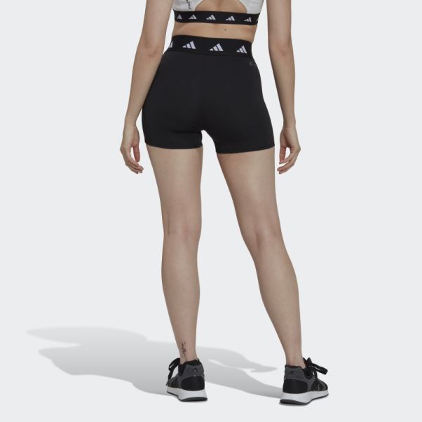 Legging Court Adidas Techfit Period Proof 3 Pouces Noir
