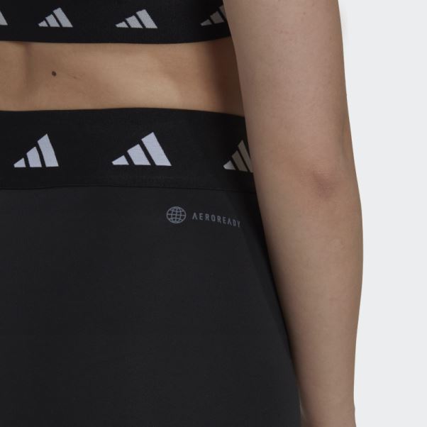 Legging Court Adidas Techfit Period Proof 3 Pouces Noir