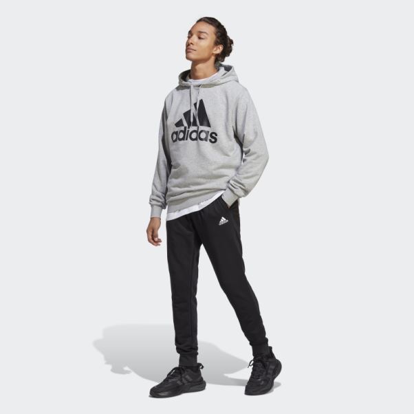 Adidas Survetement éponge Gros Logo Gris Moyen