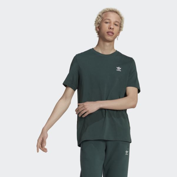 Tee Shirt Adicolor Essentials Trèfle Vert Minéral Adidas