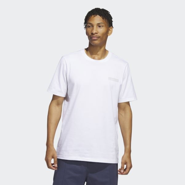T-shirt Cercle Adidas 4.0 Blanc