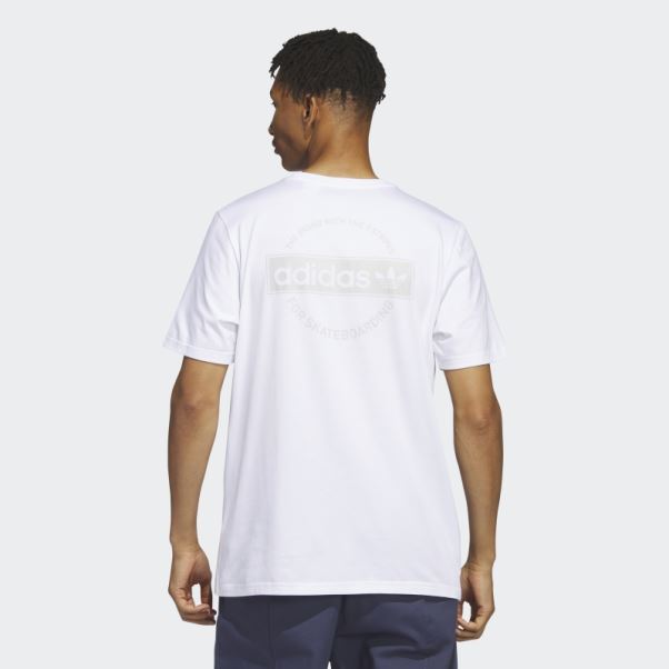 T-shirt Cercle Adidas 4.0 Blanc