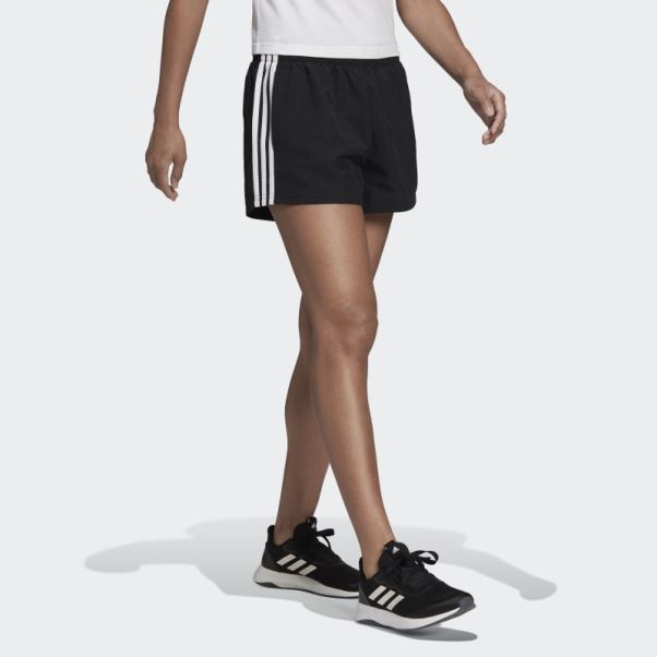Short Tissé à 3 Bandes Essentials Noir (coupe Ample) Adidas