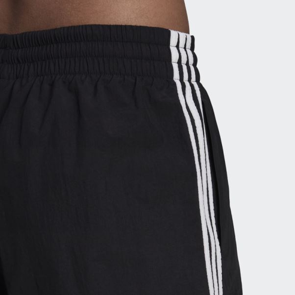Short Tissé à 3 Bandes Essentials Noir (coupe Ample) Adidas