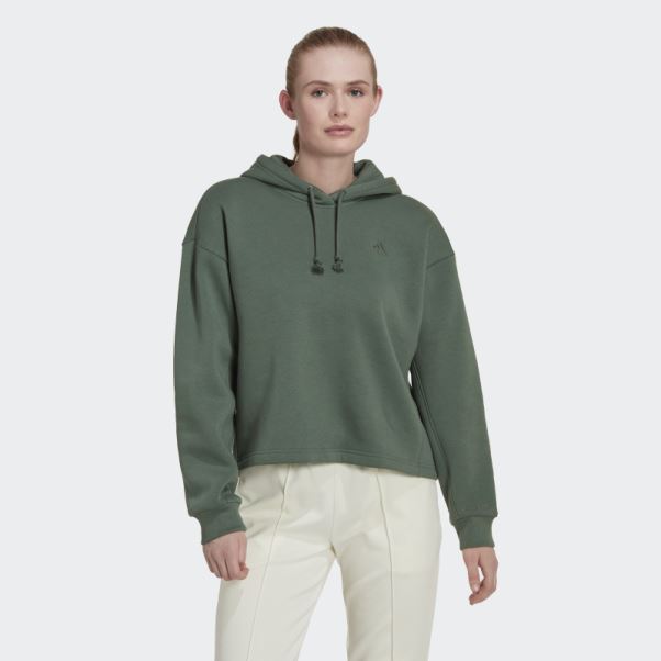 Adidas Sweat à Capuche Vert Oxyde All Szn Polaire