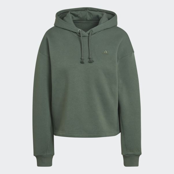 Adidas Sweat à Capuche Vert Oxyde All Szn Polaire