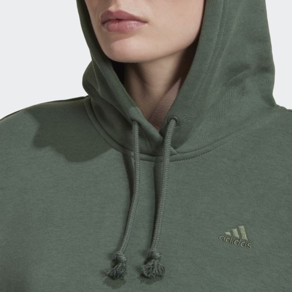 Adidas Sweat à Capuche Vert Oxyde All Szn Polaire