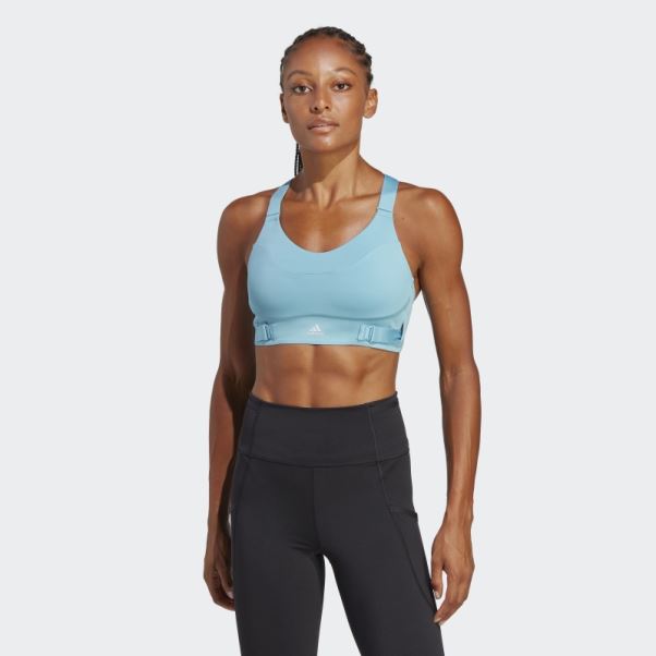 Soutien-gorge à Maintien élevé Fastimpact Luxe Run Bleu Adidas