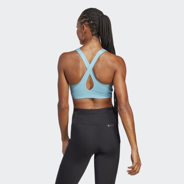 Soutien-gorge à Maintien élevé Fastimpact Luxe Run Bleu Adidas