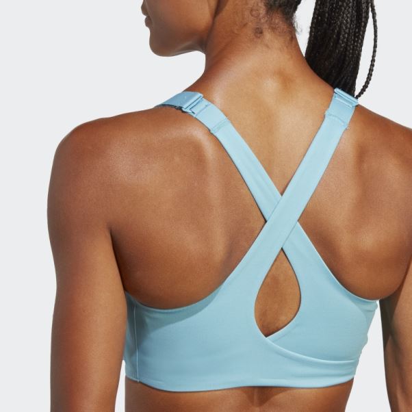 Soutien-gorge à Maintien élevé Fastimpact Luxe Run Bleu Adidas