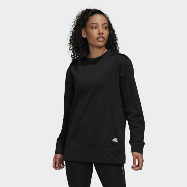 Pull Col Rond Aeroready Noir Adidas