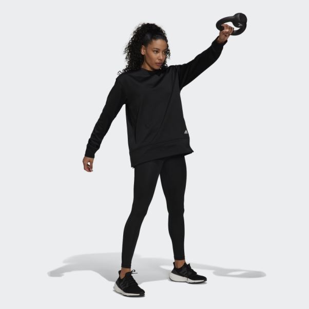 Pull Col Rond Aeroready Noir Adidas