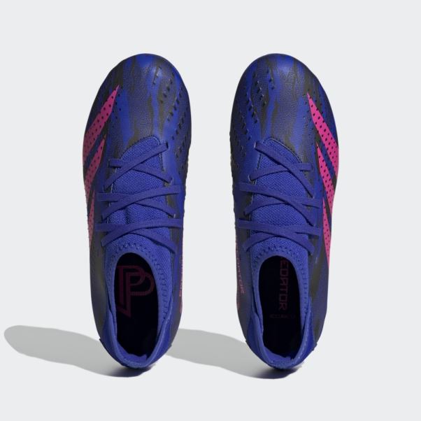 Predator Precision Paul Pogba.3 Firm Ground Boots Bleu Adidas