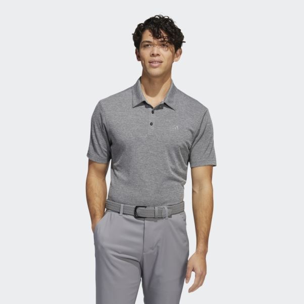 Polo Chiné Drive Adidas Noir Chiné