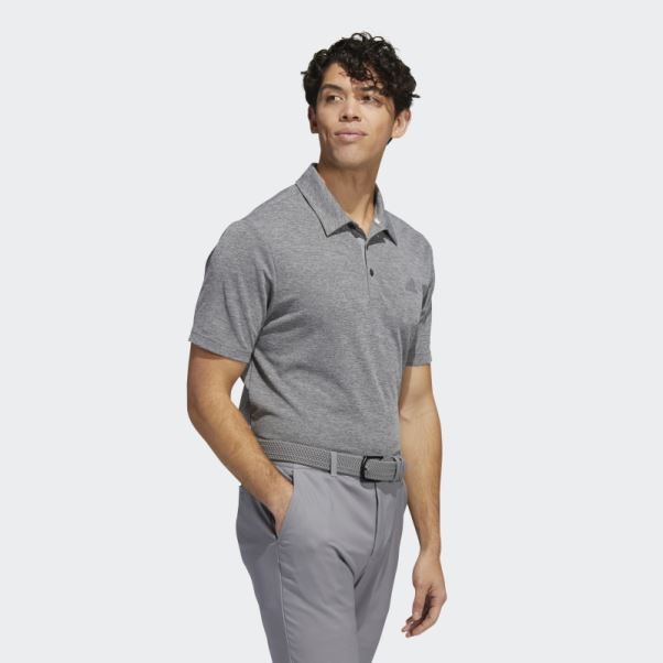 Polo Chiné Drive Adidas Noir Chiné