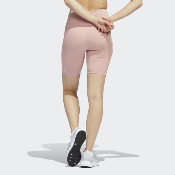 Adidas Optime Training Bike Leggings Courts Mauve Mel
