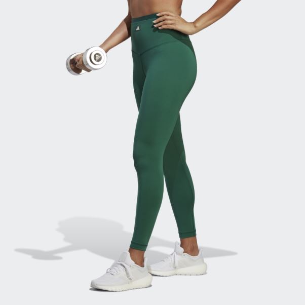 Sports Club Legging Taille Haute 7/8 Vert Adidas