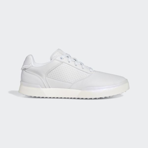 Chaussure De Golf Adidas Retrocross Sans Crampons Blanche