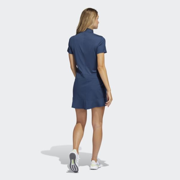 Adidas Robe Bleu Marine à Volants