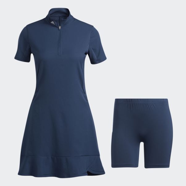 Adidas Robe Bleu Marine à Volants