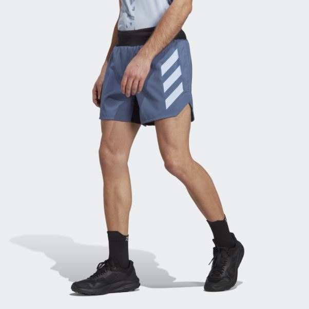 Adidas Terrex Agravic Trail Running Short Acier