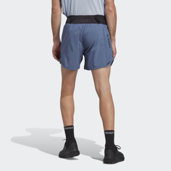 Adidas Terrex Agravic Trail Running Short Acier