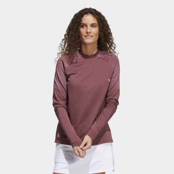 Cold.rdy T-shirt à Manches Longues Bordeaux Adidas
