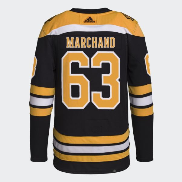 Maillot Adidas Bruins Marchand Home Authentique Noir