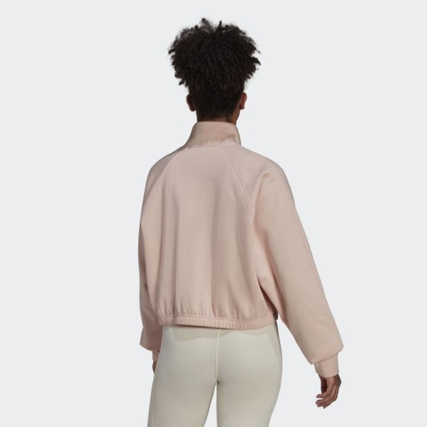 Sweat Adidas Hyperglam Fleece Rose Vapeur