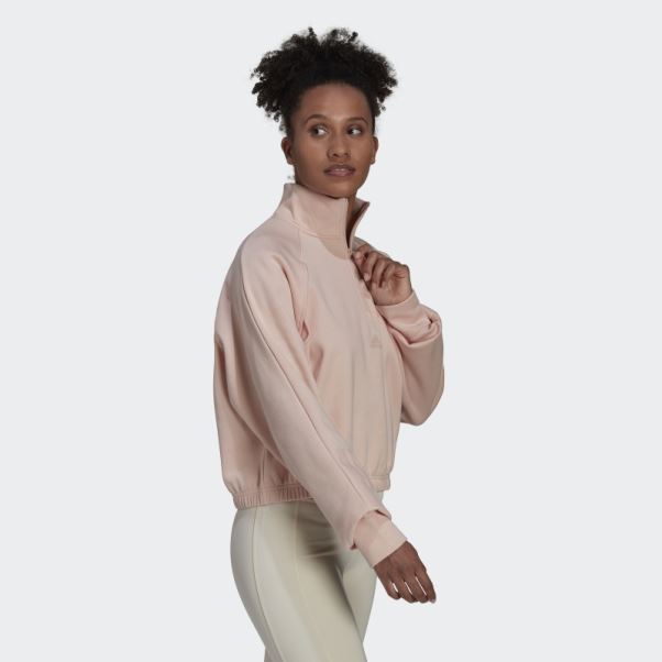 Sweat Adidas Hyperglam Fleece Rose Vapeur