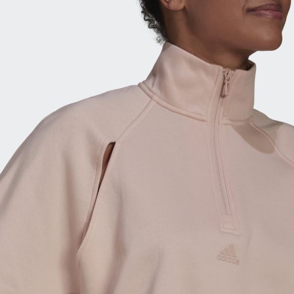 Sweat Adidas Hyperglam Fleece Rose Vapeur