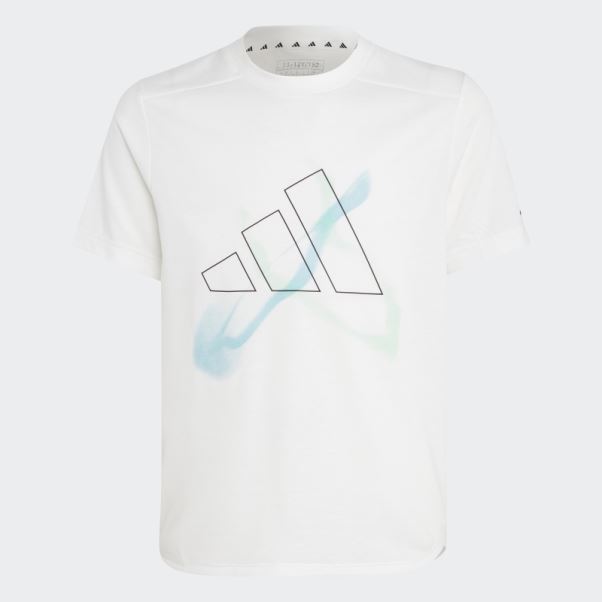 T-shirt Graphique Aeroready Blanc Adidas