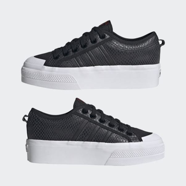 Adidas Nizza Plate-forme Chaussures Gris