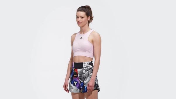 Tennis Américain Série Crop Top Rose Adidas